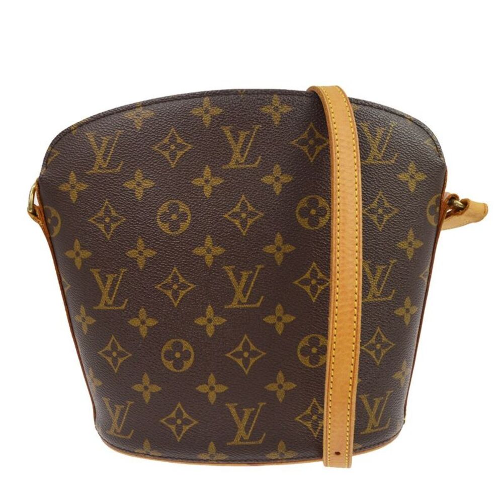 Louis Vuitton Drouot Monogram Canvas Brown Canvas Handbag